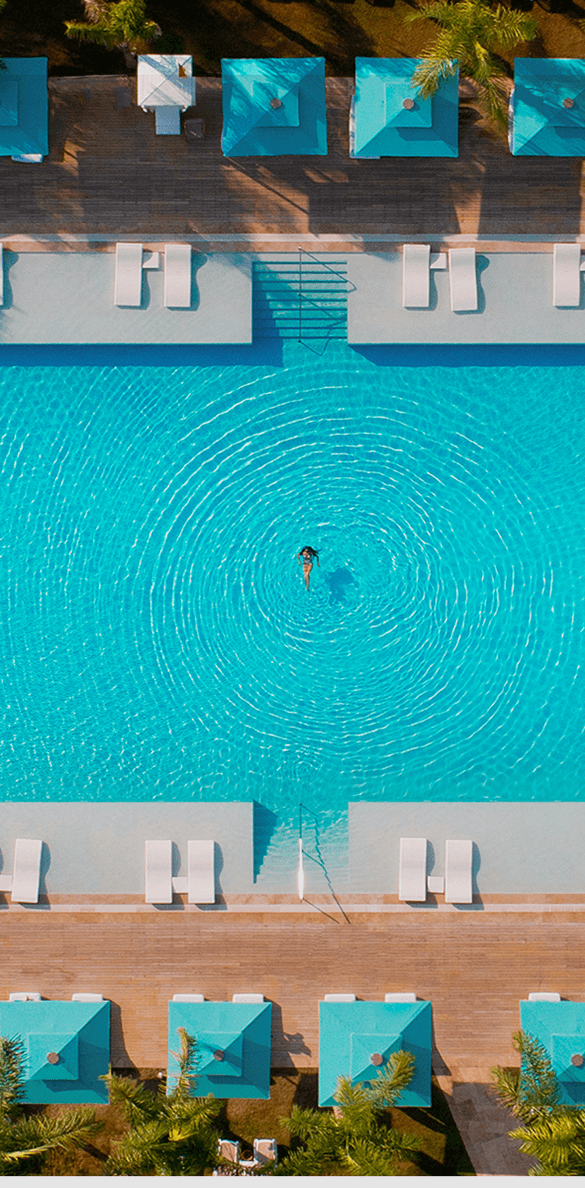 Regnum Carya ana havuz panoramik görünüm